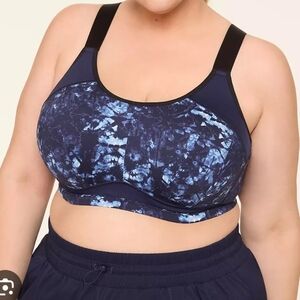 Livi Active Navy Tie-Dye Sports Bra